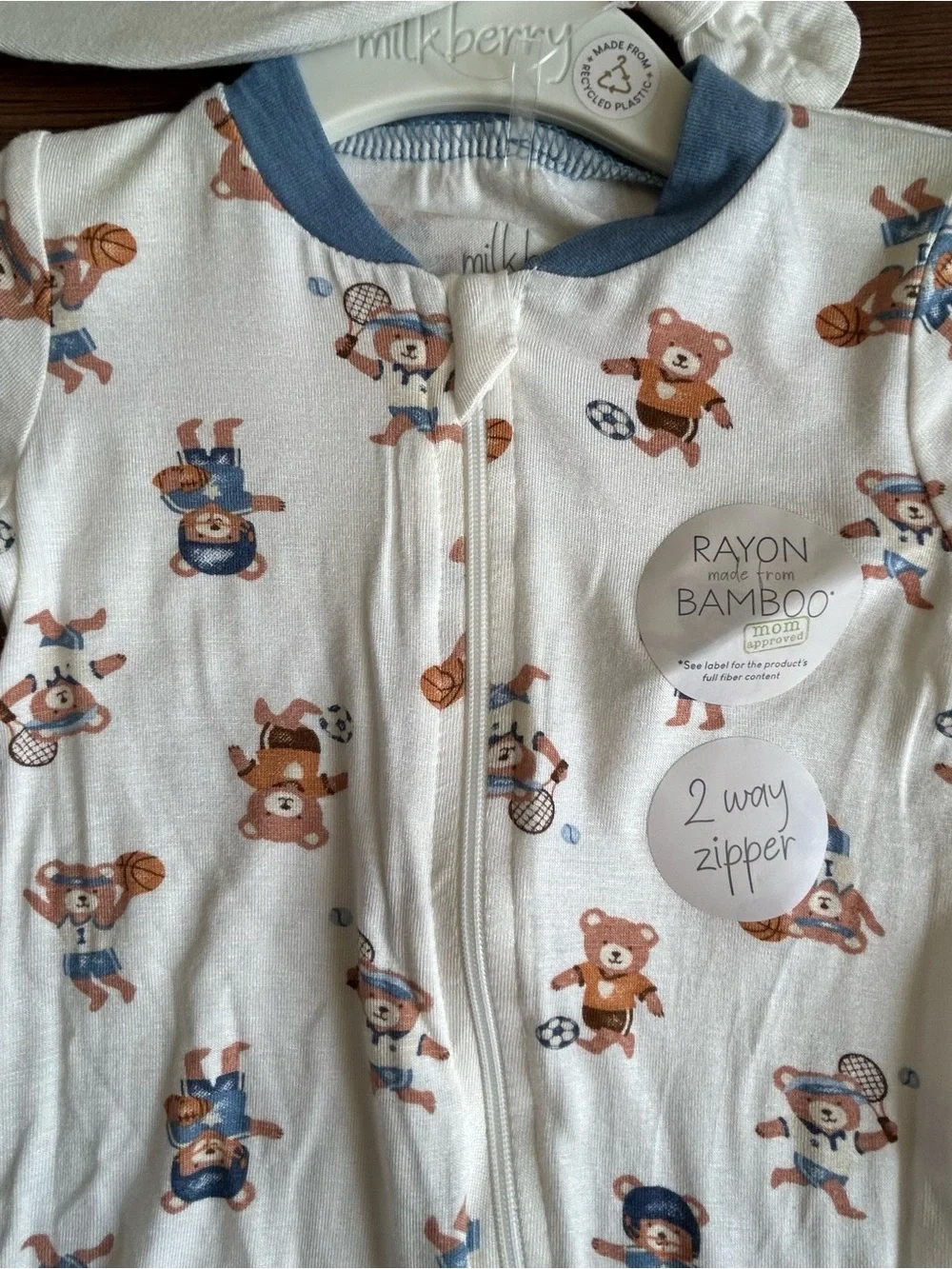 Milkberry bamboo footie